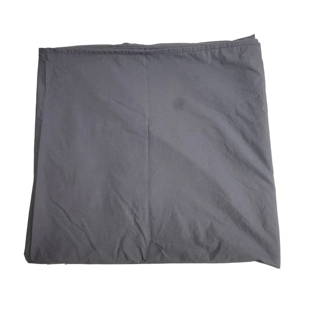Brooklinen Dark Gray 100% Cotton Full Queen Duvet Cover Button Closure DUV-F17
